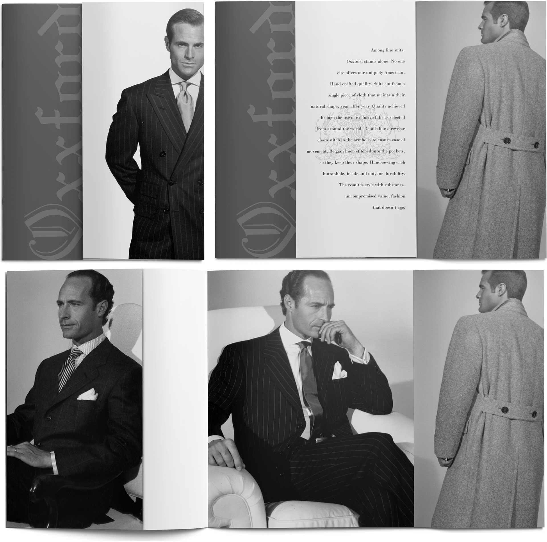 Sales brochure for Oxford Clothes
