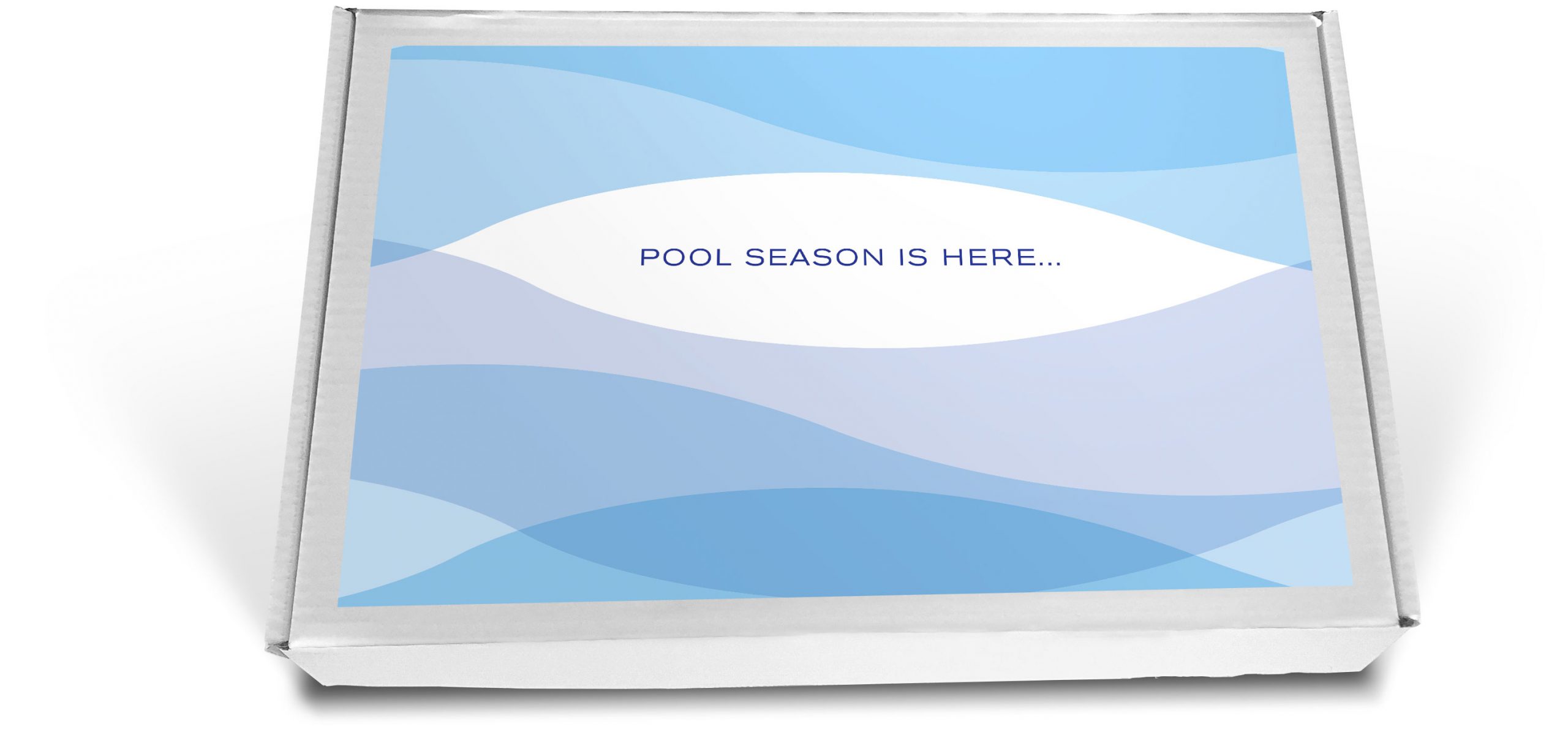 Clearwater Pools promotional towel box
