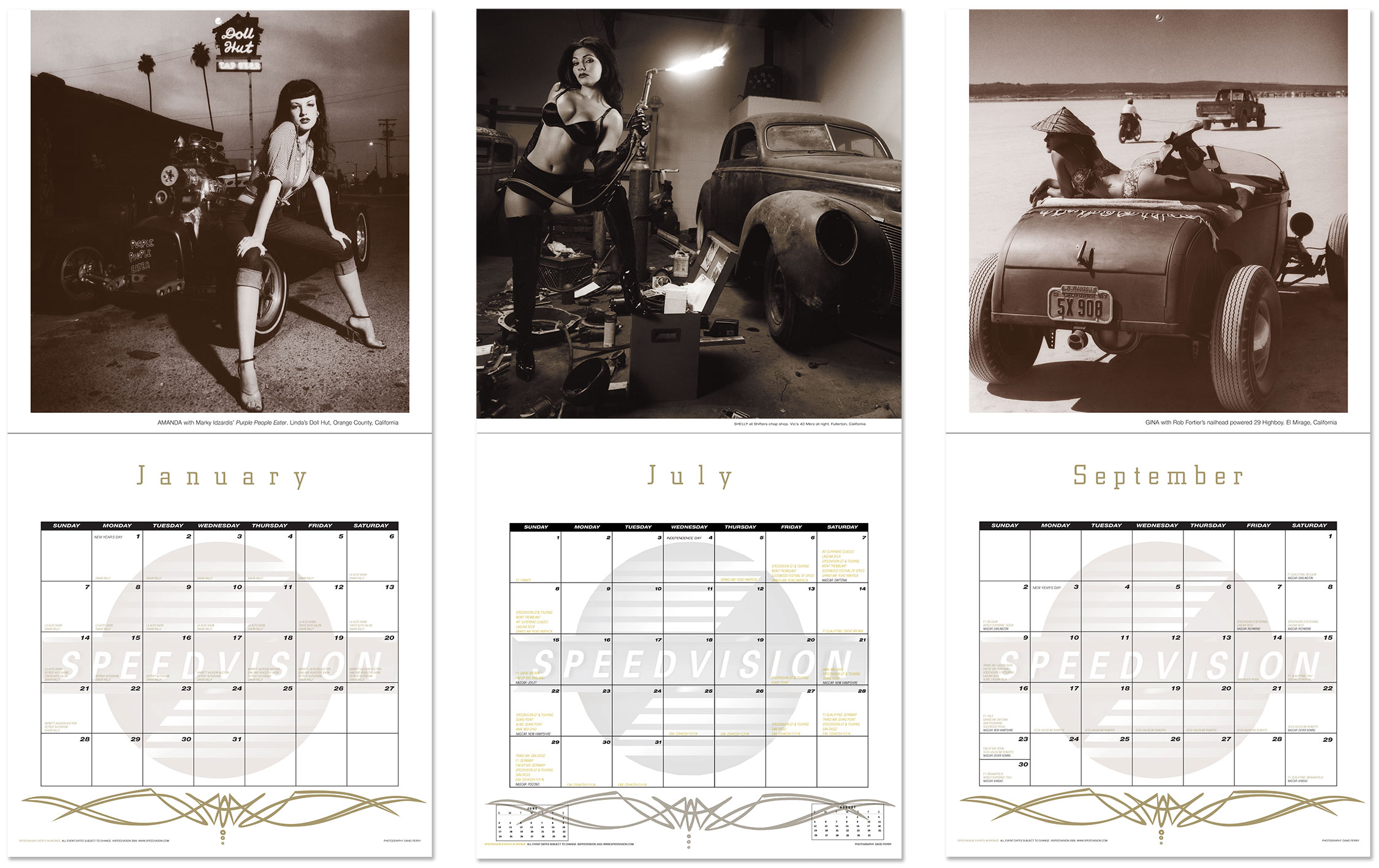 Speedvision Network promotional calendar