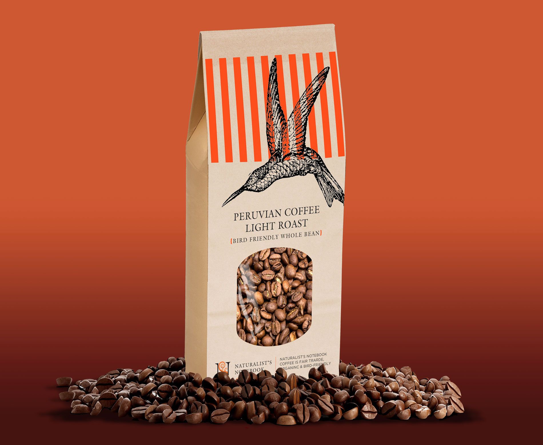 Naturalist's Notebook Bird-friendly coffee packaging