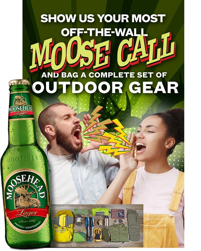Moosehead "Off-the-wall" promotion case card