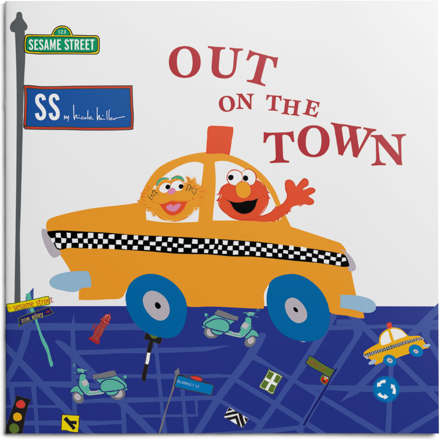 Cover for Sesame Street "Out on the Town" book