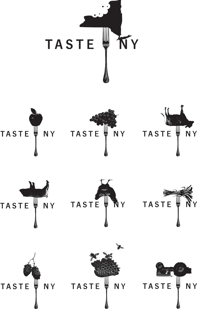 Taste of NY concept logos