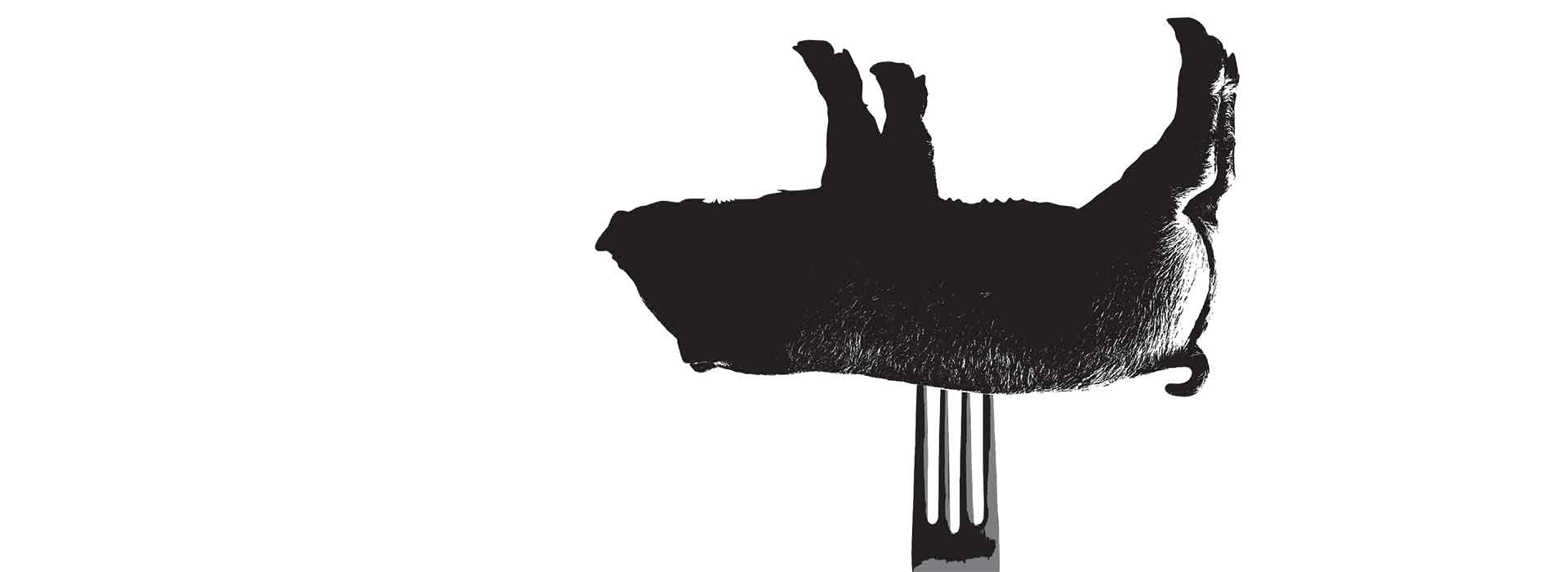 Taste NY pig on a fork logo