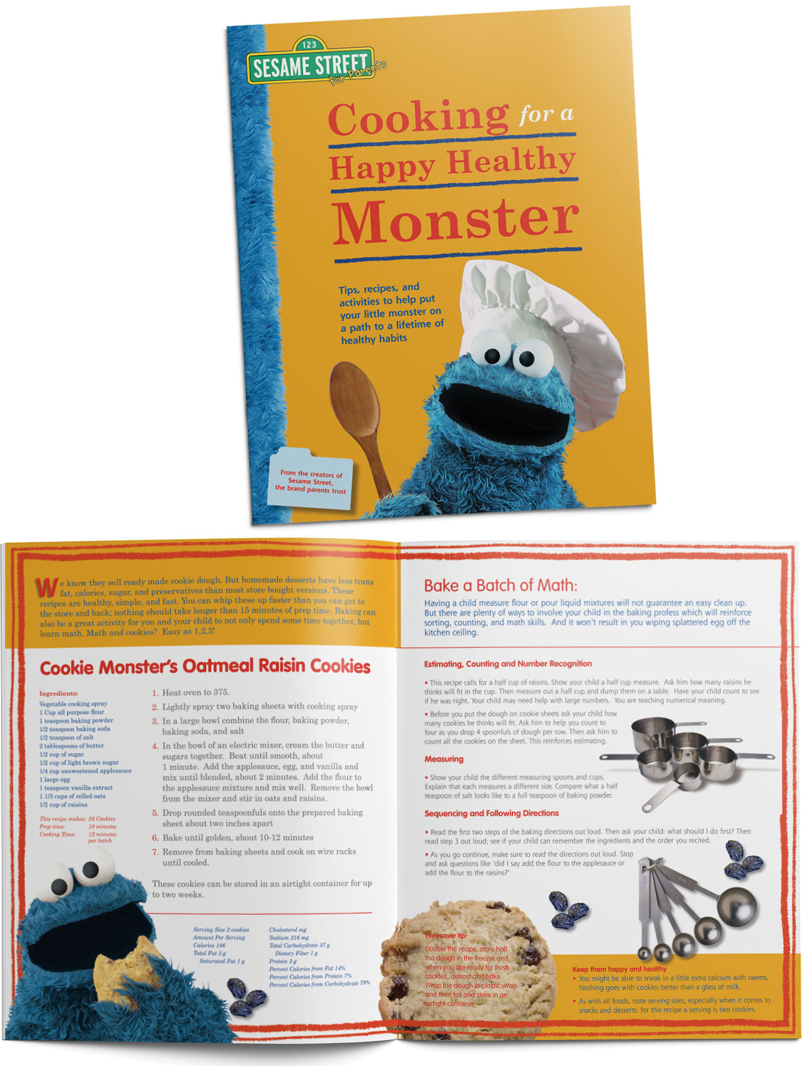 Sesame Street "Cooking for a Happy Healthy Monster" Cookbook